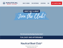 Tablet Screenshot of nauticalboatclub.com
